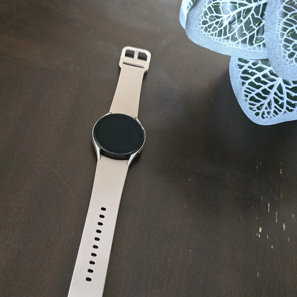 Samsung Smartwatch with Beige Strap